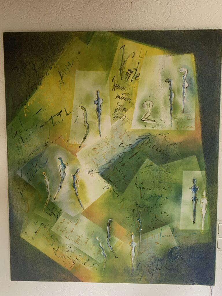 Worte, 2007
120x 100cm
Acryl auf Leinwand